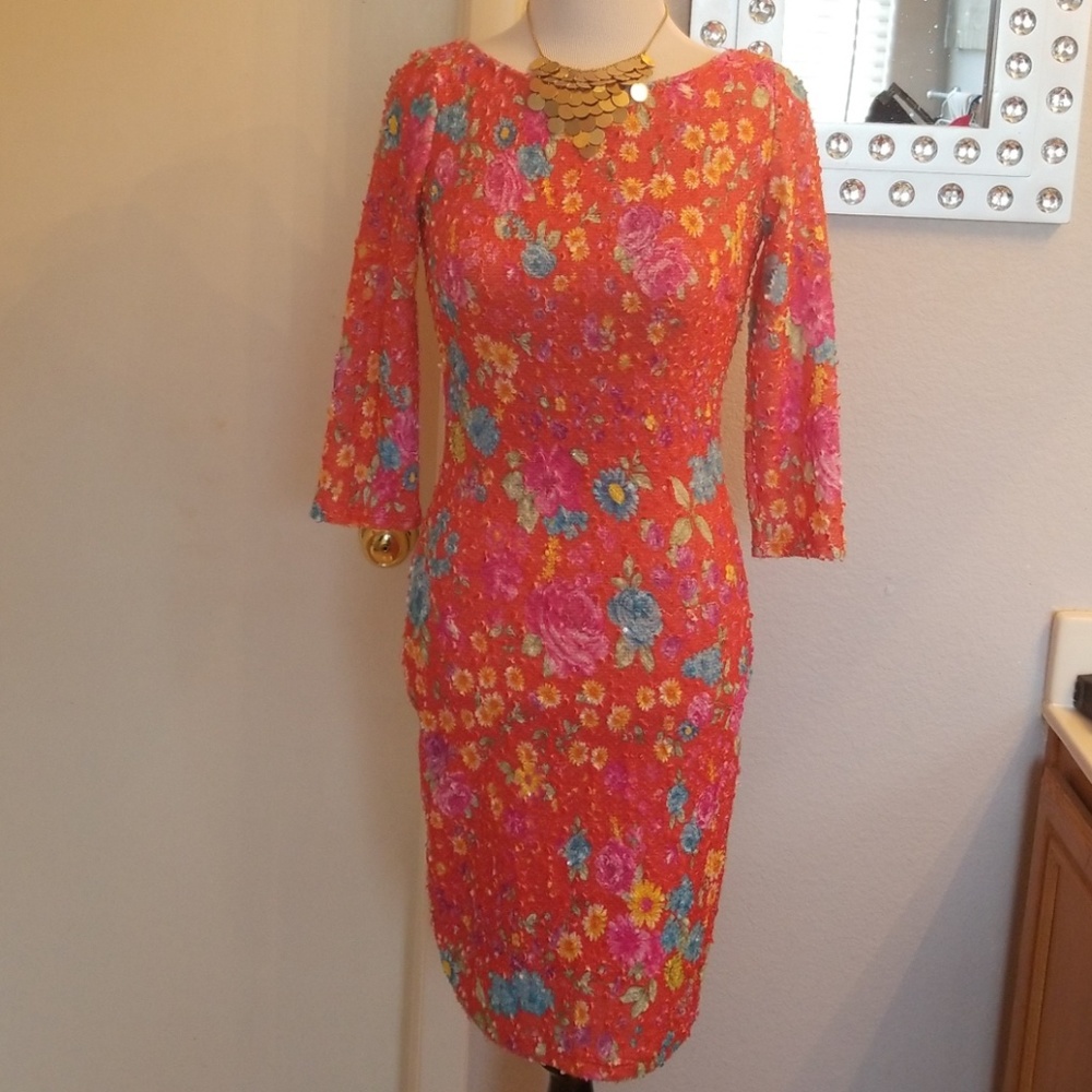 NWT Coral mid length dress.